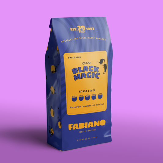 Decaf Black Magic - Dark Roast Decaf Blend Coffee Beans by Fabiano's Coffee Roasters