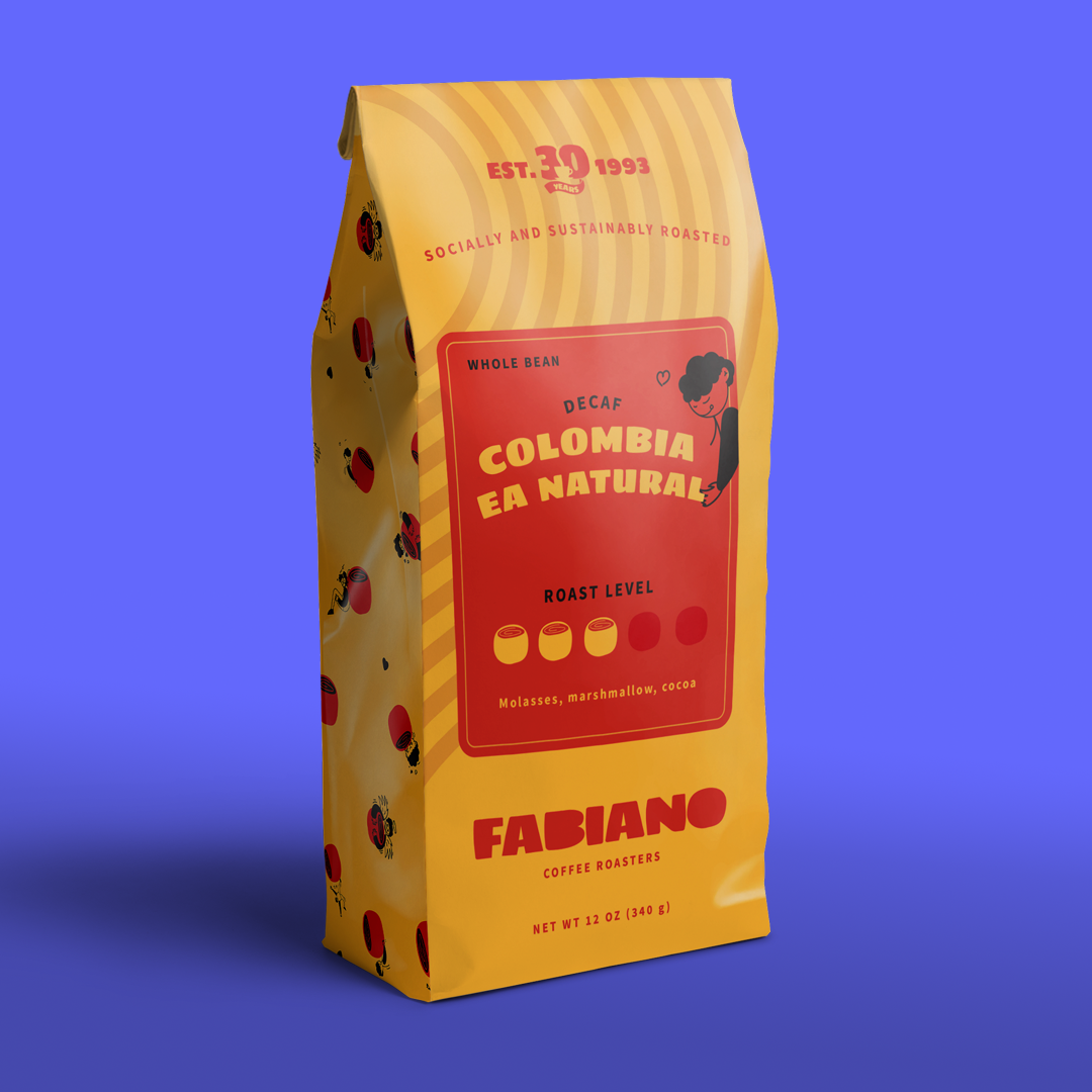 Decaf Colombia EA Natural - Medium Roast Decaf Coffee Beans by Fabiano's Coffee Roasters