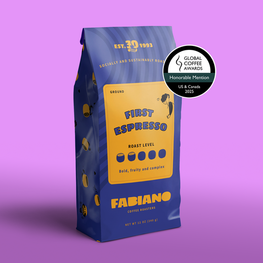 First Espresso - Medium-Light Roast Espresso Blend by Fabiano's Coffee Roasters